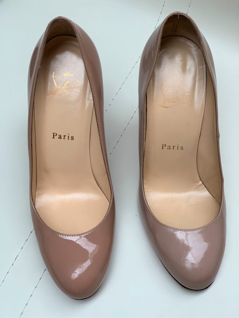 Louboutin pumps old and new comparison