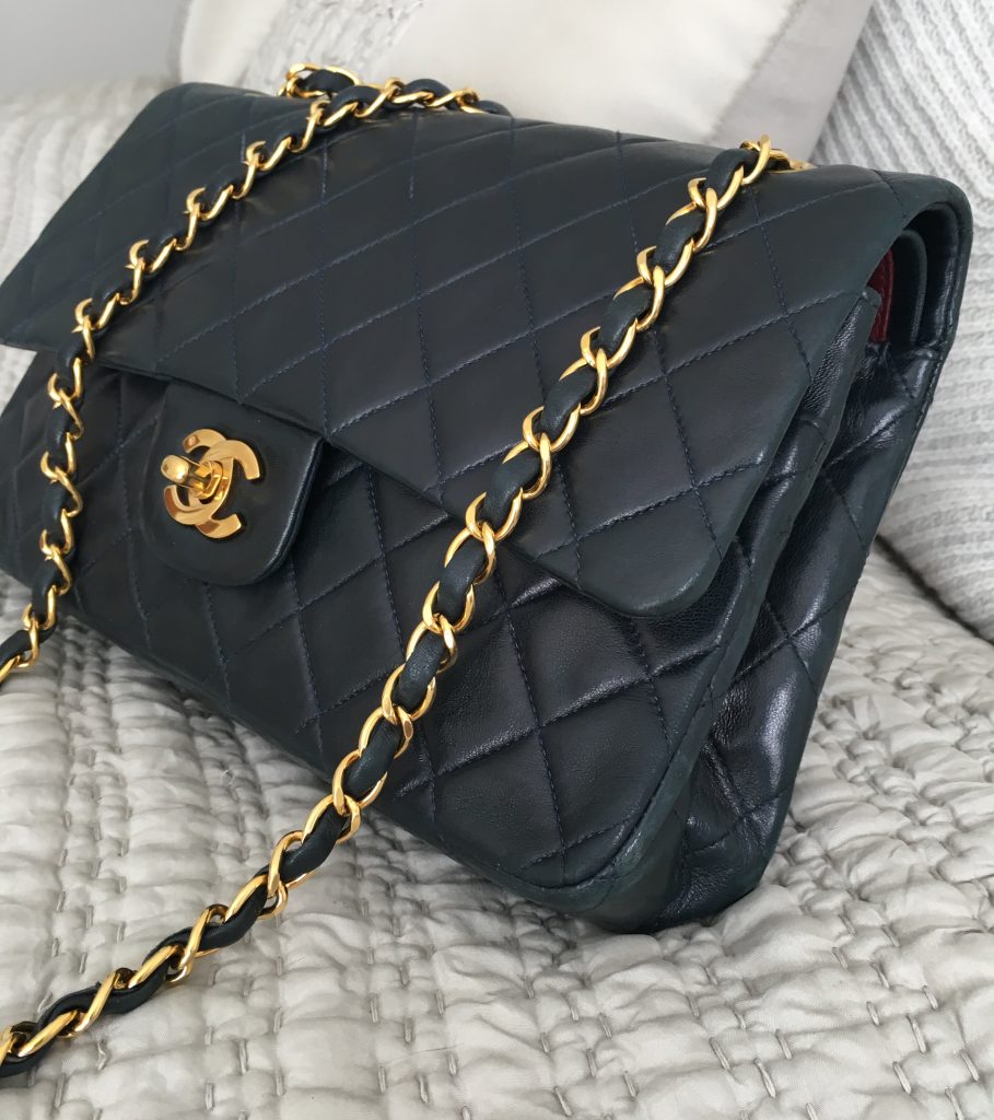 Vintage Chanel bag post treatment