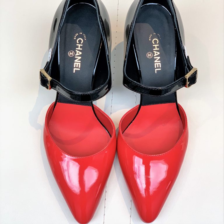 Chanel two tone pumps inner sole