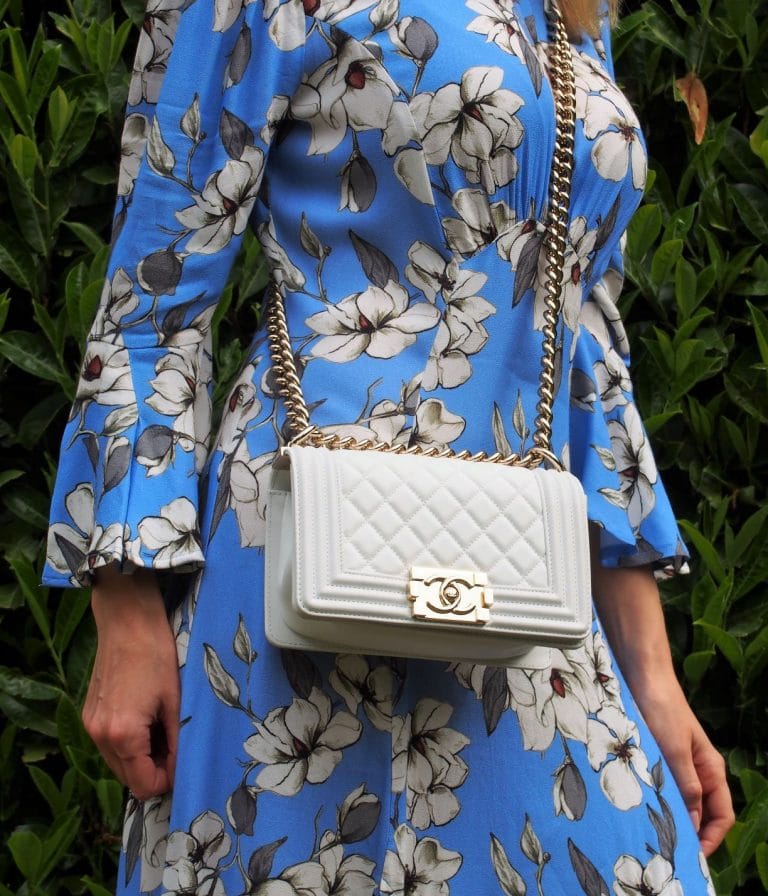 Chanel Boy worn crossbody