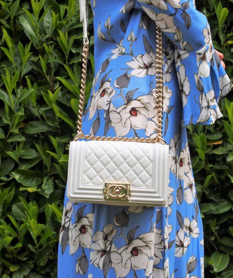 Boy Bag hanging on the shoulder