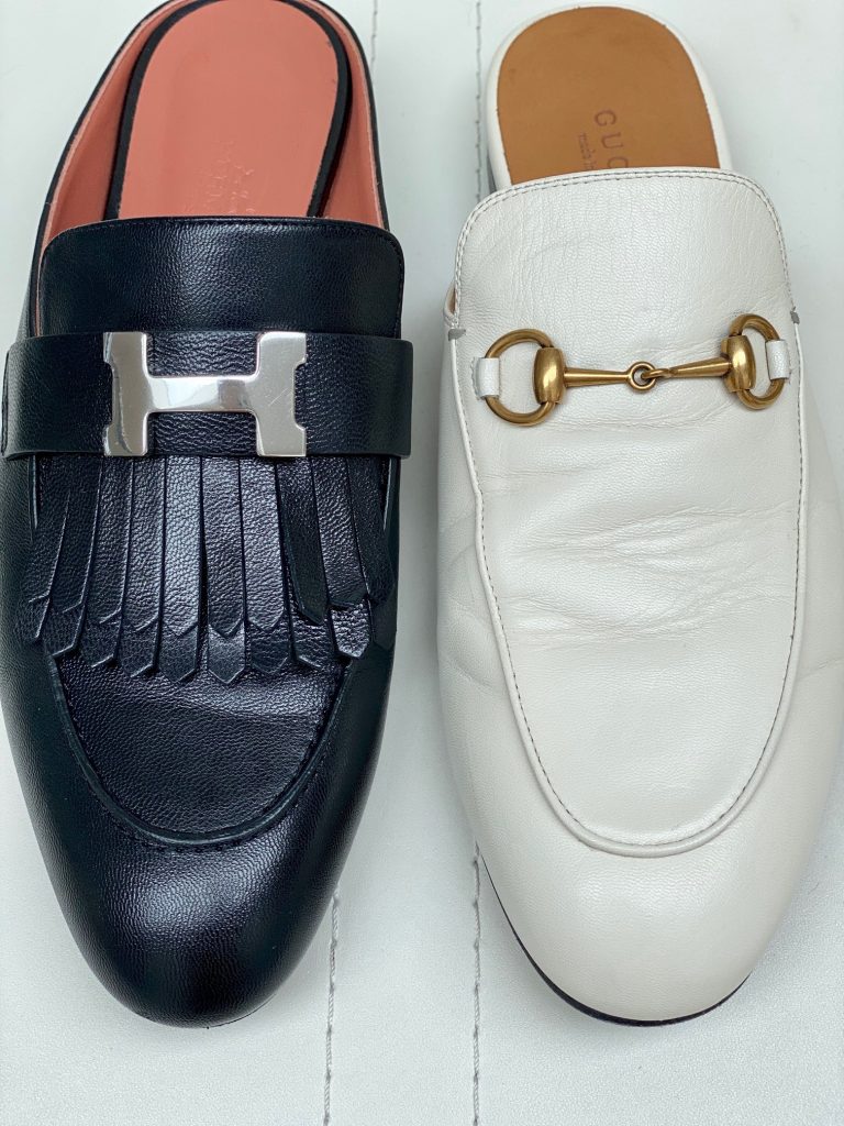 Hermes Rivoli vs Gucci Princetown mule