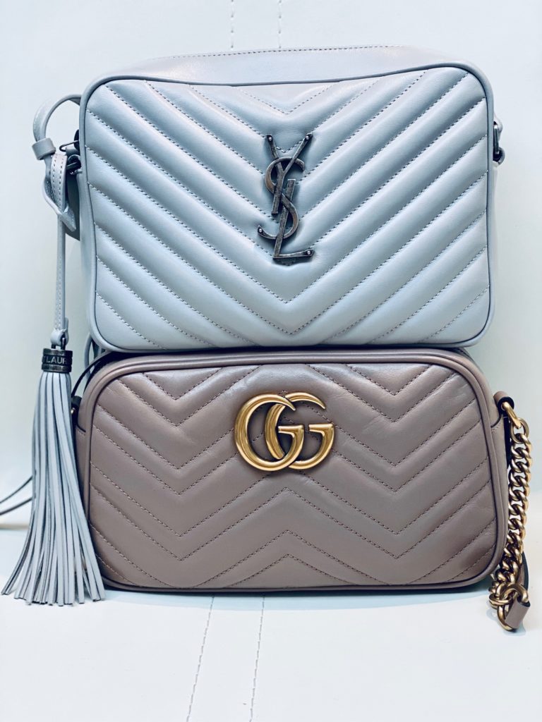 Gucci Marmont vs YSL Lou camera bag comparison