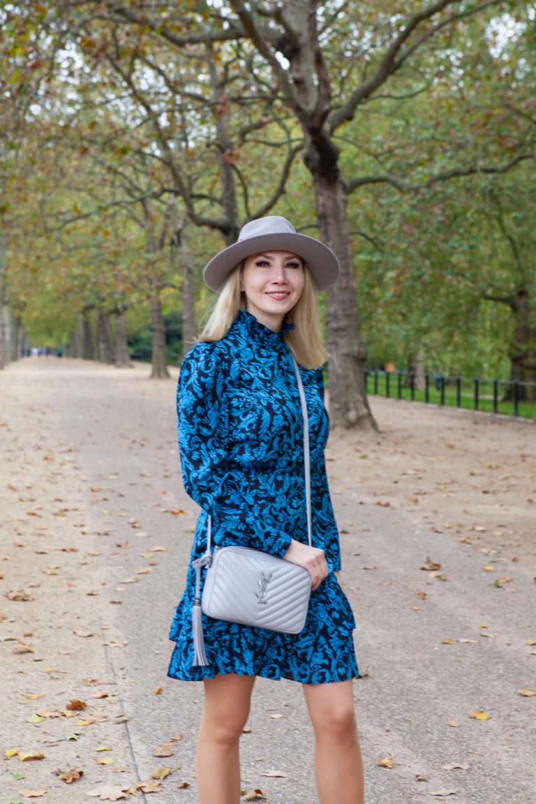 Saint Laurent bag photo in a park