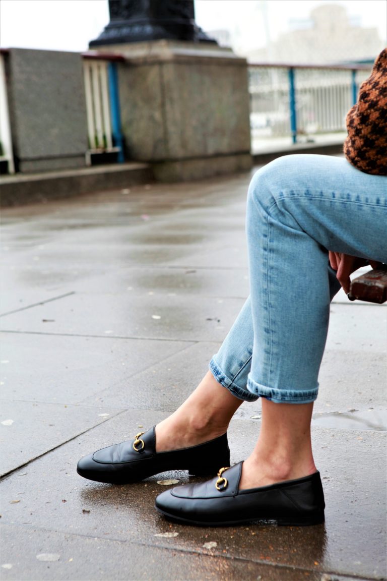 Gucci Brixton loafers close up