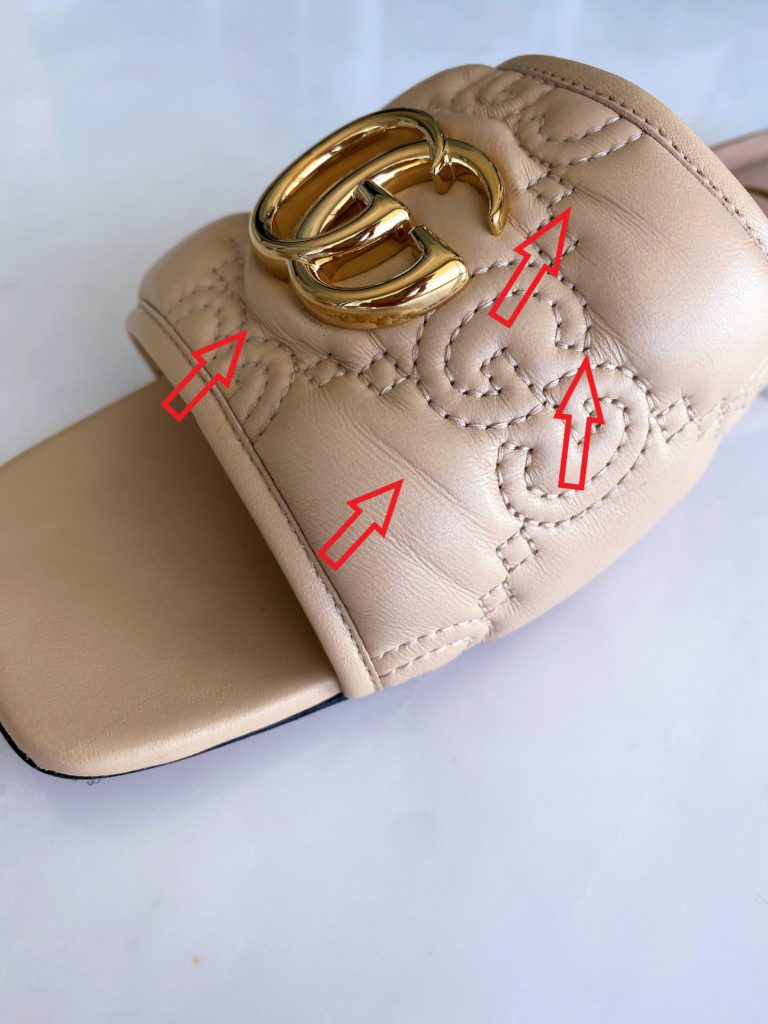 Image showing damage to the strap in GG slides