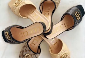 Gucci sandals in different colours